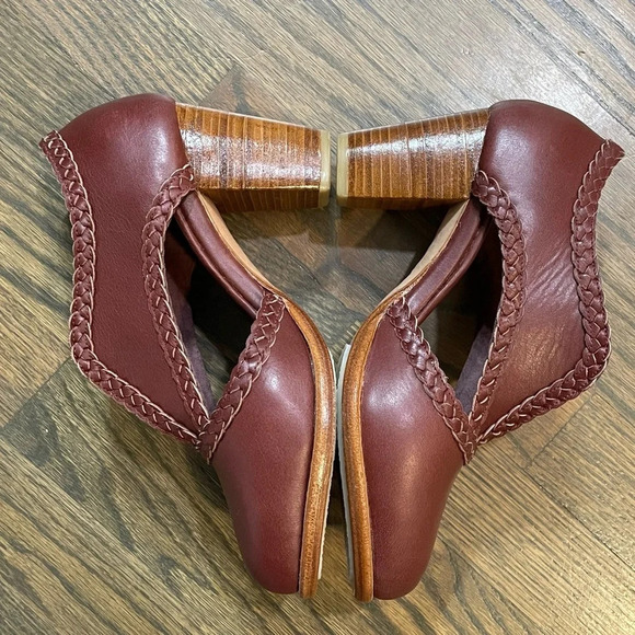 Bali Elf Spirit Walker Fairy Boho Stacked Heel Leather Booties Size 8 - Picture 8 of 14